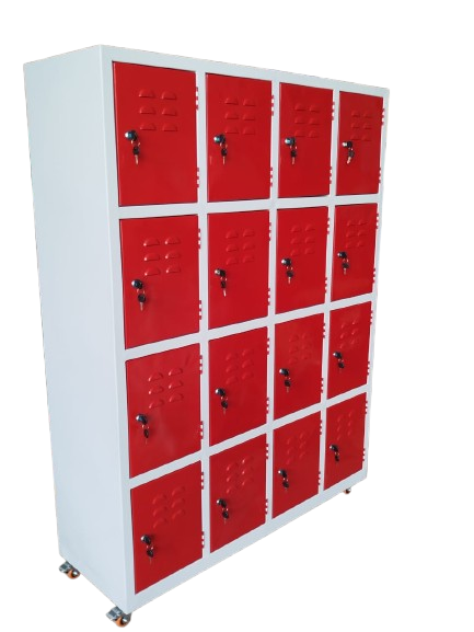 Lockers rojos para negocios